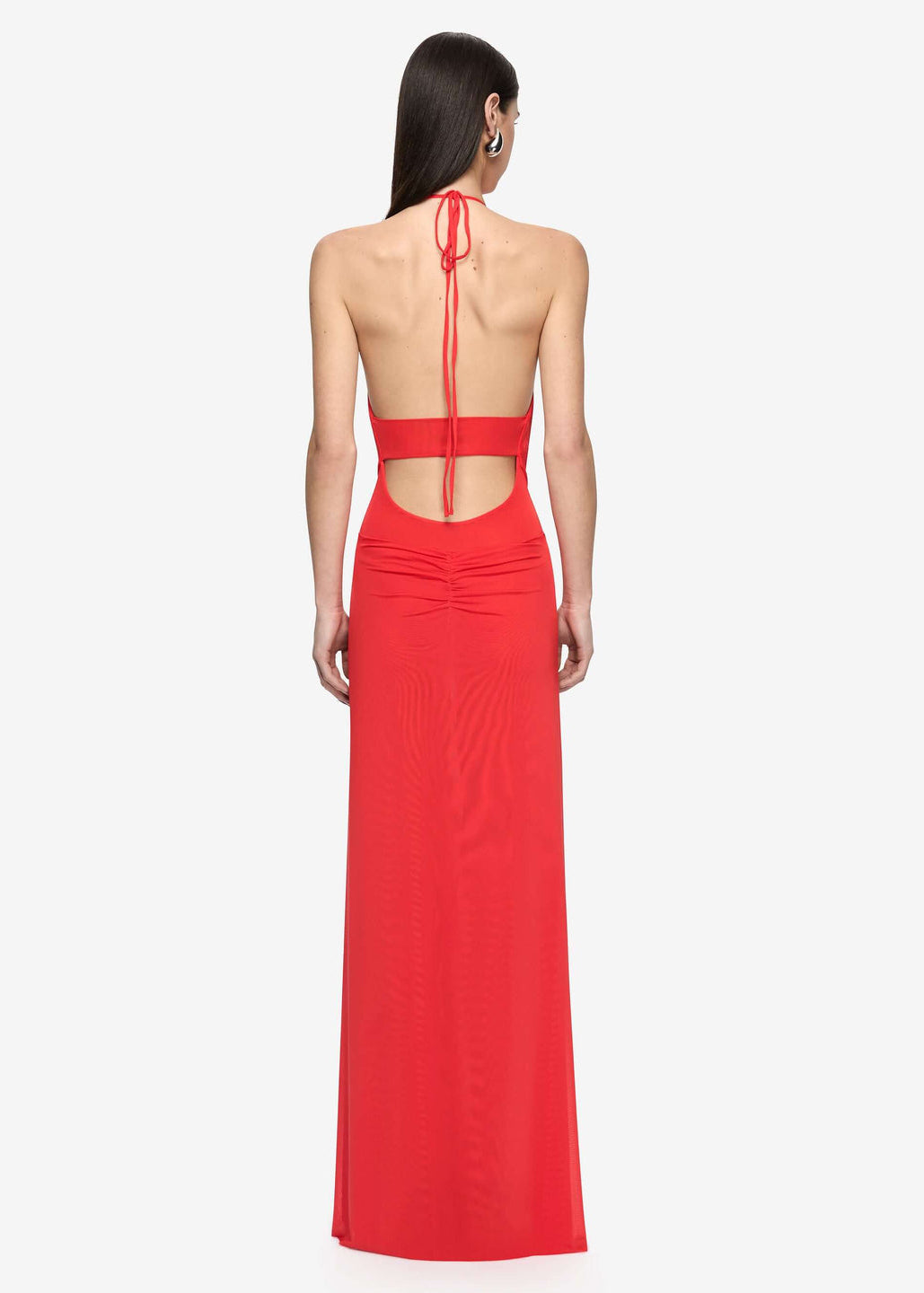 Bec + Bridge Xanthi V Neck Maxi Dress Flame back view