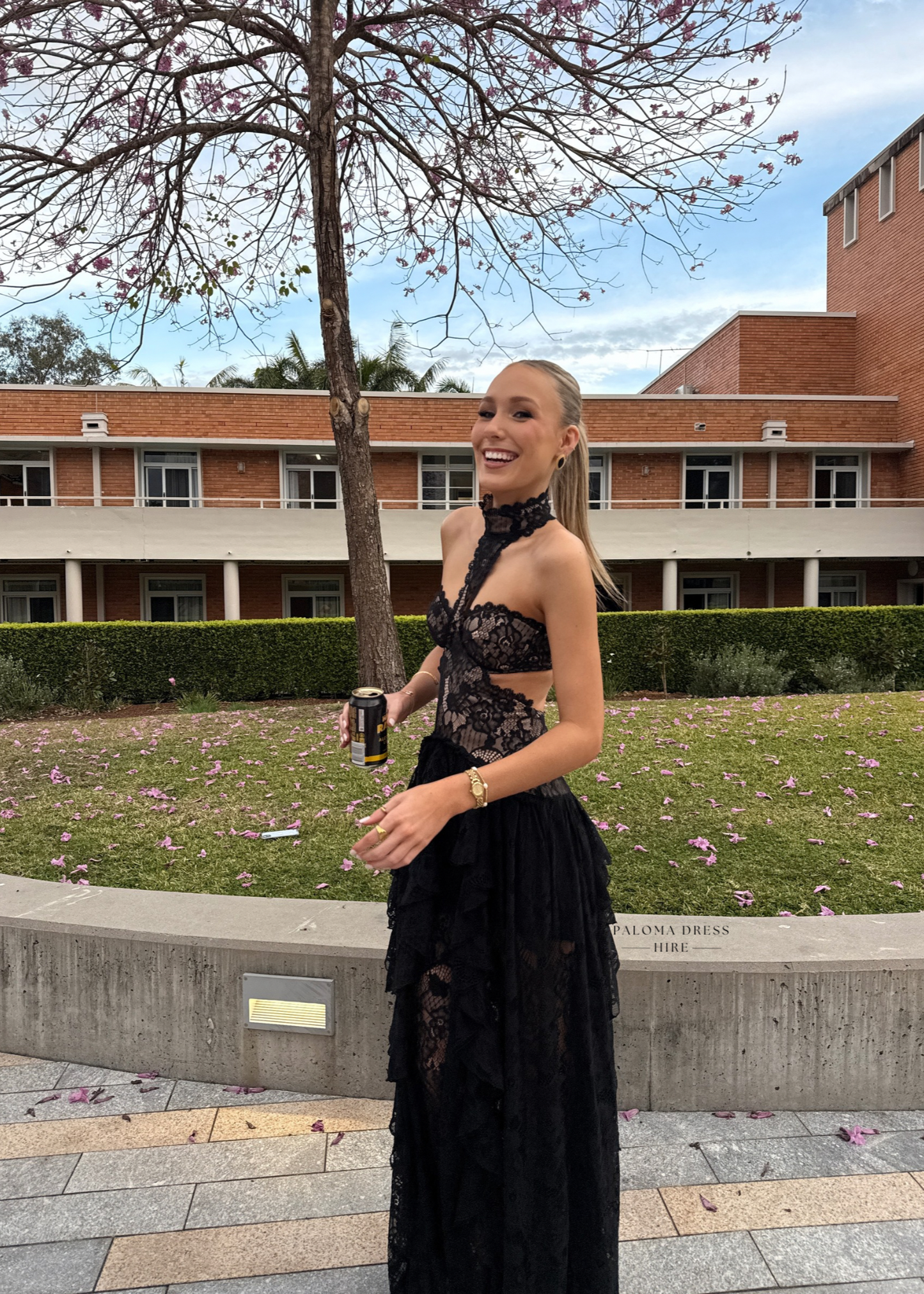 Princesa Lace Dress - Black