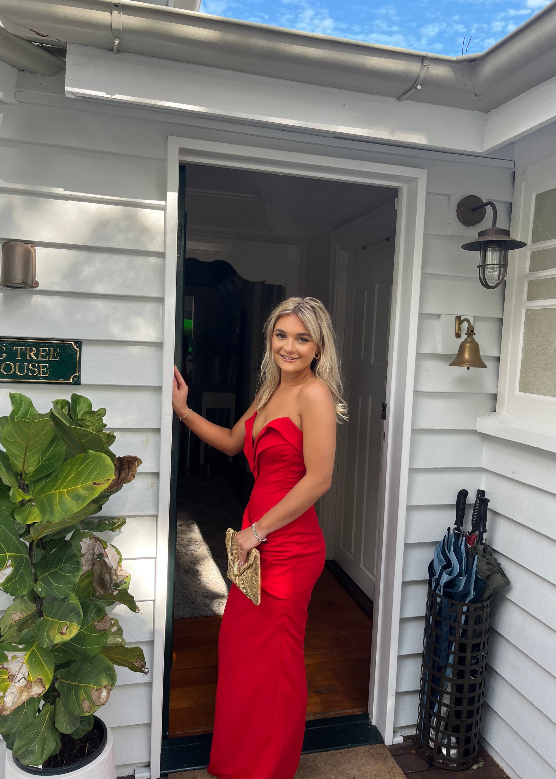 bianca red dress BIANCA PETITE MAXI DRESS - RED