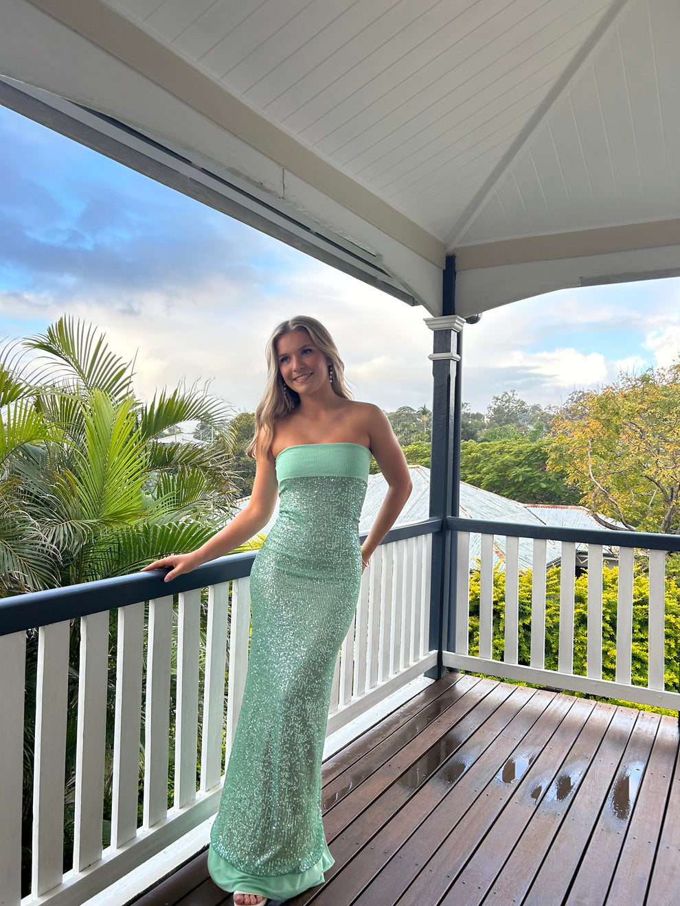 FAIT PAR FOUTCH - ELIZABETH DRESS - MALACHITE