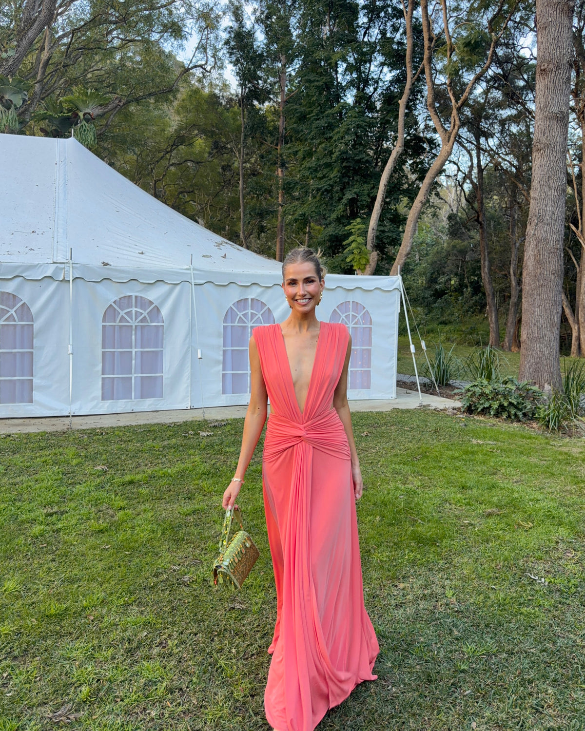 Abyss By Abby Yasmina Dress - Coral