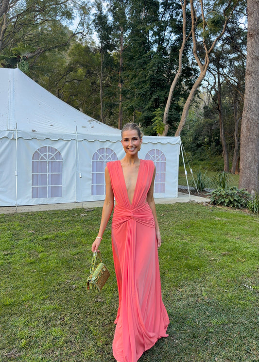 Abyss By Abby Yasmina Dress - Coral