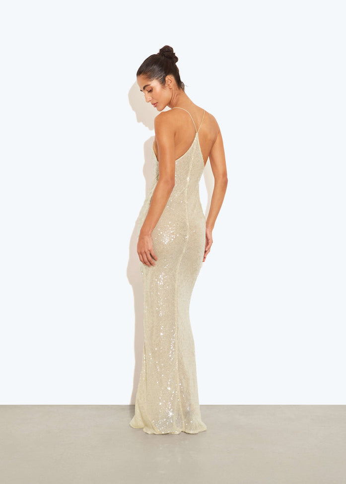 Rat & Boa Olympia Sequin Dress back view