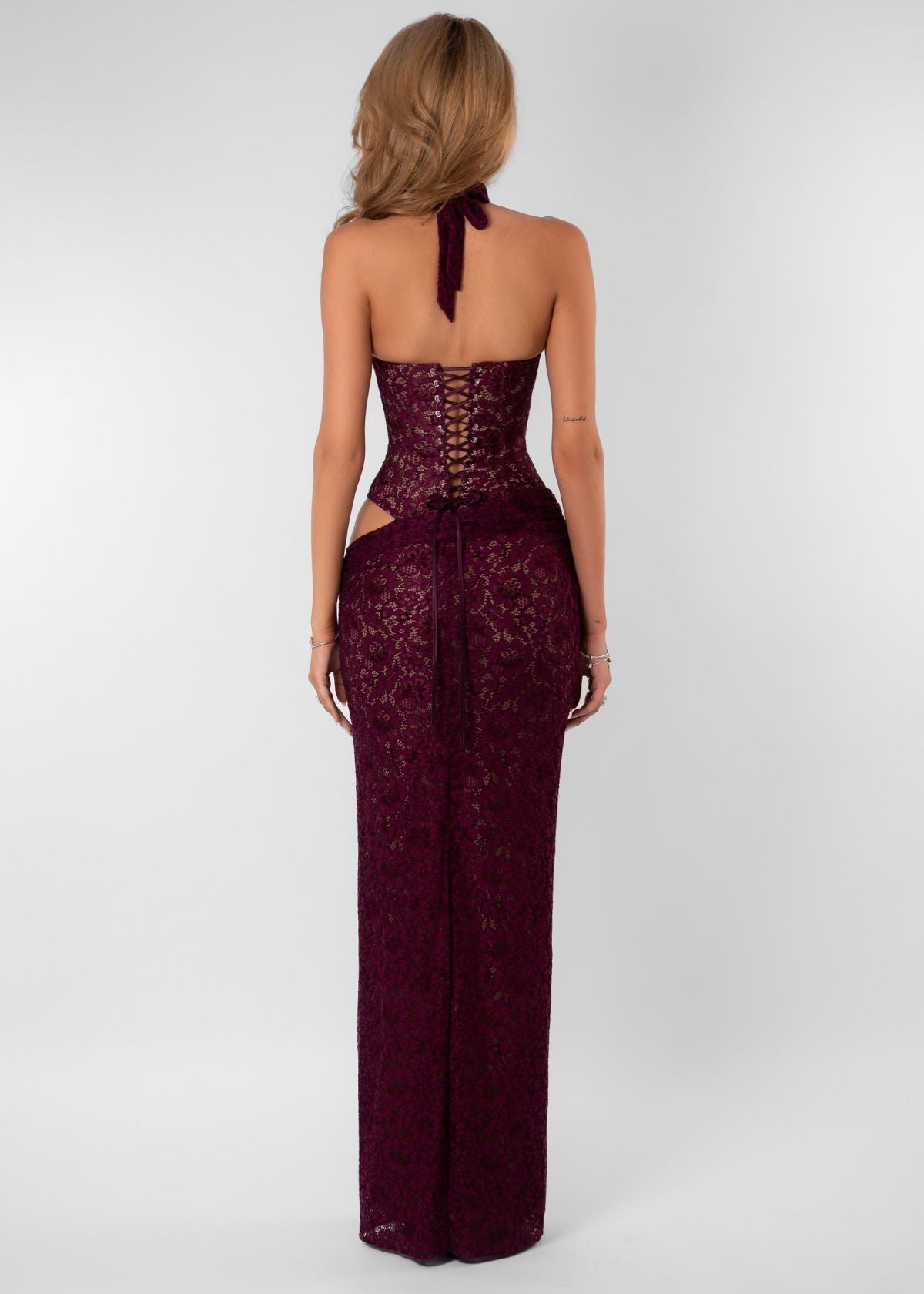 Fenity Veronica Dress Burgundy