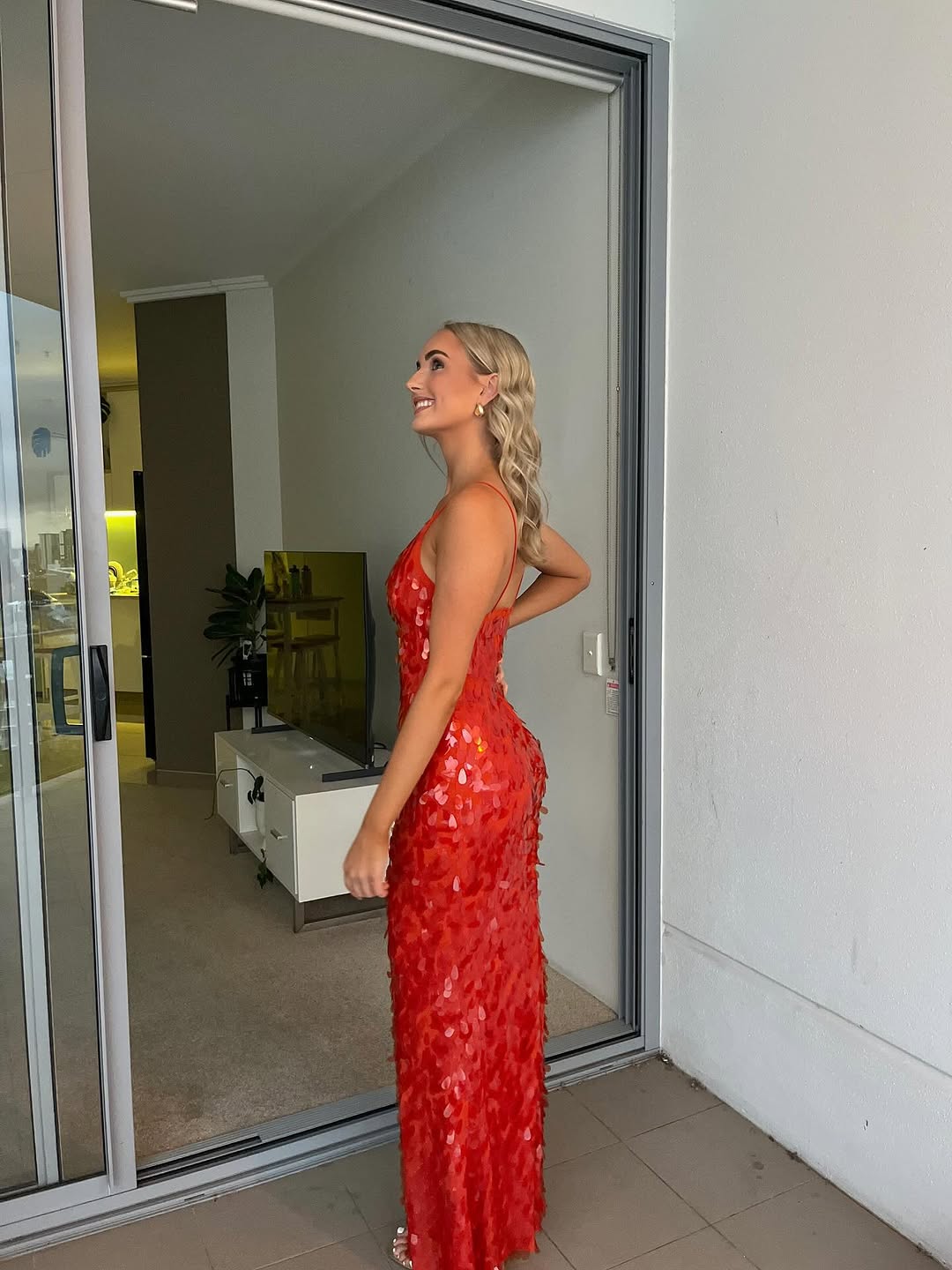 Misha Sapphire Sequin Maxi Dress
